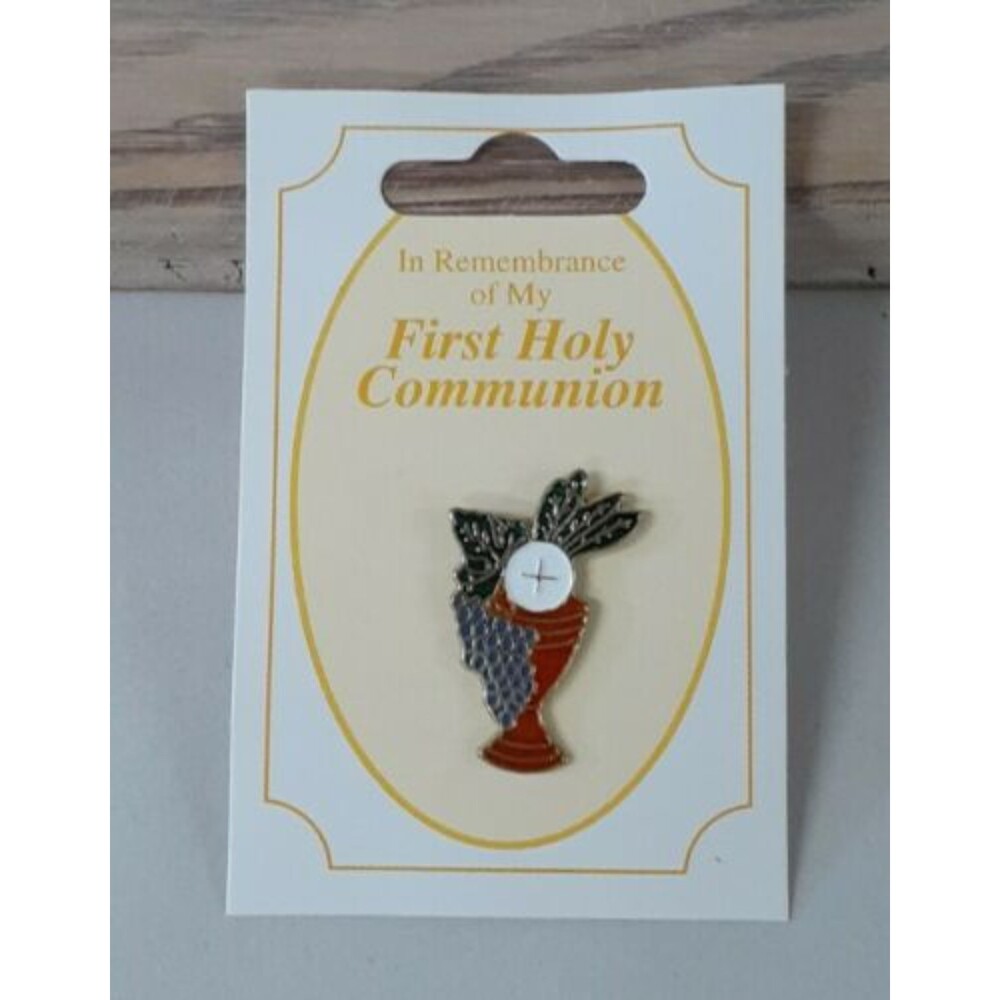 First Holy Communion Rememberance Pin Catholic